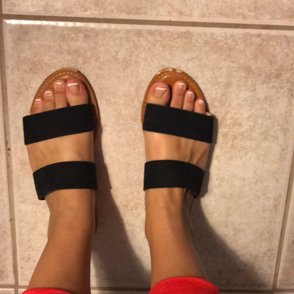 Black and Tan Beautiful Sandals